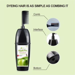 200 ml <span class=keywords><strong>Apple</strong></span> Pro Uzun Süreli Saç Boyası Ginseng Özlü Siyah Kalıcı Hızlı Renklendirme ve Amonyaksız Premium Kalite - Product Image 4