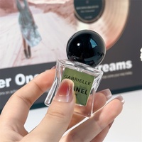 15ml Botol Semprot Parfum Isi Ulang Portabel Bentuk Bintang Lima Berbahan Kaca Tebal dengan Cetakan Sablon, Pengganti Perjalanan Kosong
