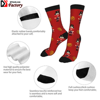 Chaussettes imprimées numériques 3D en gros, design complet, logo personnalisé unisexe, sublimation, sport, hommes, femmes, chaussettes personnalisées avec photo fonctionnelle