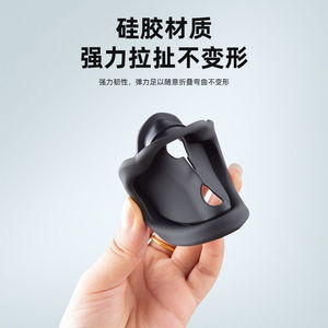 Nouvelle housse de protection en silicone pour serrure de porte, coussinet universel noir en TPR, autocollant anti-collision pour remplacement des serrures de porte de voiture - Product Image 4