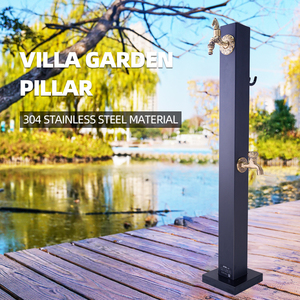 Villa Courtyard <span class=keywords><strong>Robinet</strong></span> antigel en acier inoxydable <span class=keywords><strong>Robinet</strong></span> d'arrosage en cuivre de jardin <span class=keywords><strong>Colonne</strong></span> de <span class=keywords><strong>robinet</strong></span> double face extérieure - Product Image 4