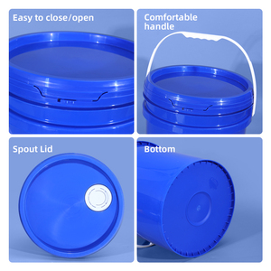 Seau en plastique de 20 litres (25 L) avec <span class=keywords><strong>bec</strong></span> verseur et couvercle, conteneur d'emballage de 5 gallons pour adhésifs et peintures – Vente en gros - Product Image 3