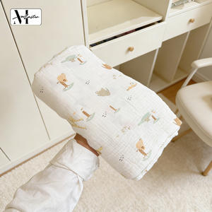 Pannolini in <span class=keywords><strong>cotone</strong></span> organico certificato GOTS, in maglia, stile crêpe, per schiacciare il veleno, coperte avvolgenti, delicati sulla pelle, non tossici, in <span class=keywords><strong>cotone</strong></span> pettinato, stile incrociato - Product Image 1