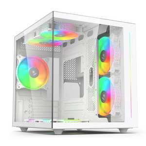SOEYI Nouveau modèle de boîtier d'ordinateur de jeu PC Accessoires Gabinete <span class=keywords><strong>Gamer</strong></span> Mid Tower Boîtier de jeu <span class=keywords><strong>Atx</strong></span> avec fenêtre latérale - Product Image 5
