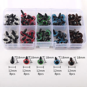 <span class=keywords><strong>Yeux</strong></span> <span class=keywords><strong>de</strong></span> <span class=keywords><strong>sécurité</strong></span> en plastique 6-20 mm noirs pour artisanat, poupées, bijoux DIY, accessoires <span class=keywords><strong>de</strong></span> poupées, accessoires pour jouets en peluche pour enfants - Product Image 1