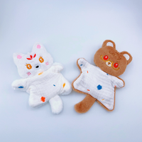 Bavoir en peluche super doux pour bébé, bavoir personnalisé en forme d'animal, bavoir de haute qualité pour bébé EN71/ASTM