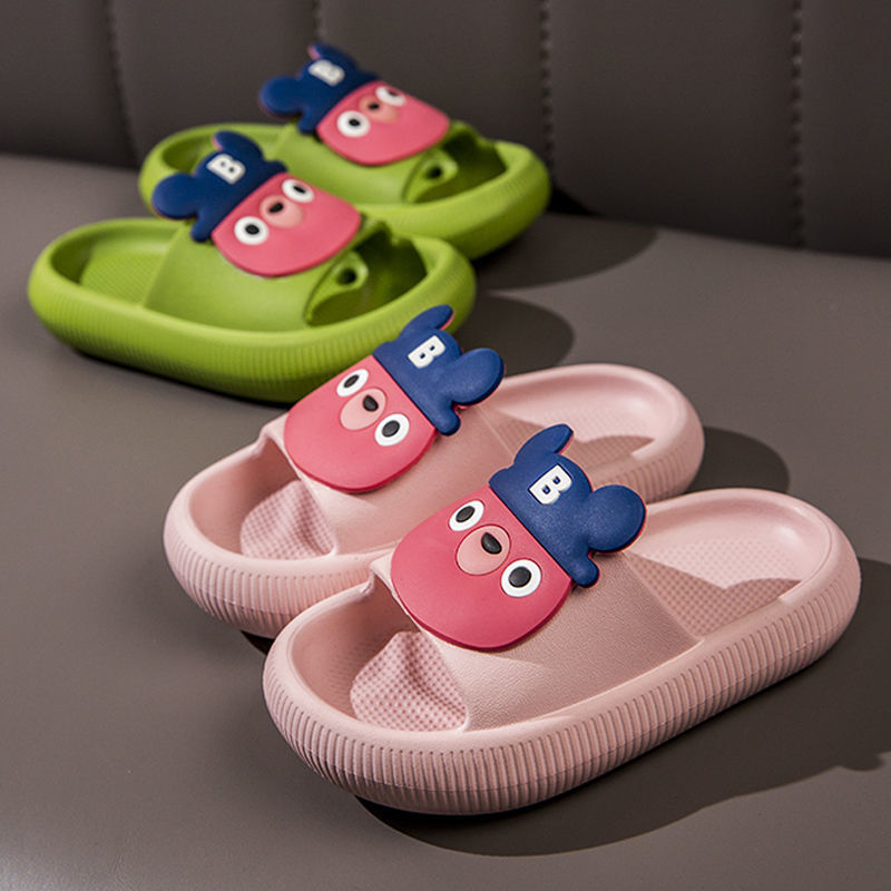 New Children Slides Slippers Non-Slip Soft Soled Kids Rubber Sole Shoes Summer Beach Slides