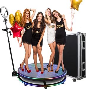 Nouvelle machine photo 360° pour fêtes avec flight case, batterie supplémentaire, personnalisation du logo, caméra rotative pour 4-5 personnes - Product Image 1