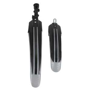 Juego de Guardabarros Delantero y Trasero de Plástico para Bicicleta de Montaña, 1 Par, Color Gris, para Bicicleta de Montaña y Carretera - Product Image 2