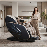 Fauteuil de massage 4D zéro gravité, shiatsu complet du corps avec chaleur et Bluetooth, système SL Track