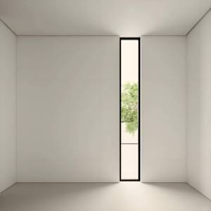 Ventana fija vertical Delgada/estrecha <span class=keywords><strong>de</strong></span> aluminio con rotura térmica moderna para luz lateral <span class=keywords><strong>de</strong></span> <span class=keywords><strong>escalera</strong></span> y pasillo - Product Image 6