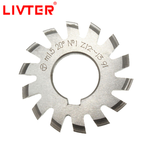 Fraise à denture simple en acier rapide revêtu d'étain LIVTER OEM, fraise à denture d'engrenage, fraise à denture d'engrenage frontale, 22 mm # 1-8 - Product Image 4