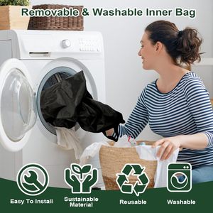 Poubelle de recyclage pliable de 26 gallons, panier de rangement pour bouteilles pliable, économiseur d'espace, boîte de rangement pour la maison, le bureau, la cuisine, le garage - Product Image 5