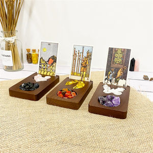 อุปกรณ์มายากลการอ่านไพ่ทาโรต์ Oracle คริสตัลหินจอแสดงผลรูปสัตว์ผู้ถือไพ่ทาโรต์ขาตั้งชุด - Product Image 4