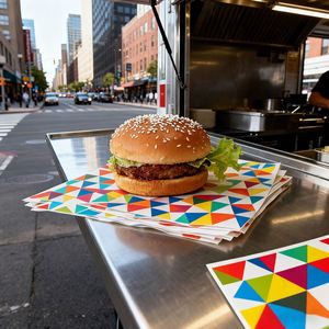 Papier à hamburger, papier ciré, papier à sandwich, papier de cuisson, papier pour poulet, qualité alimentaire, logo personnalisé - Product Image 3