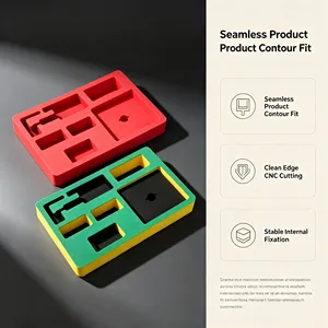Custom Black Polyurethane <b>Foam</b> Insert with Grid Pattern <b>for</b> Protective Packaging Cushioning - Product Image 6