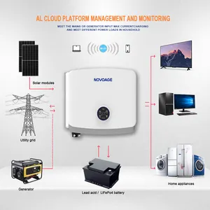 Mejor precio Dc/Ac 4Kw Sistema de energía solar único 99.9% Mppt Eficiencia Inversor híbrido con Ce Rosh Fcc Aceptar Oem