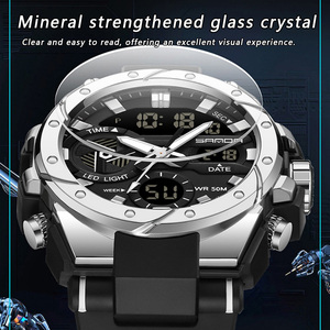 Reloj Digital SANDA 3313 para Hombre, Casual, Versátil, Luminoso, con Alarma, Resistente al Agua, Multifunción, Deportivo - Product Image 4