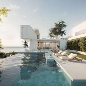 Villas de luxe à double style Retraites côtières modernes sur le front de mer <span class=keywords><strong>Jardin</strong></span> oriental Cour Habitations faites de panneaux sandwich Hôpitaux - Product Image 4