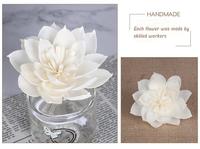 7.5cm écologique Sola bois fleur roseau diffuseur Sola fleur à la main Lotus forme fleur séchée pour Bouquet air plus frais