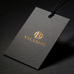 Luxury Eco-friendly Custom Paper Hang Tags for High End Fashion <strong>Garment</strong> <strong>Accessories</strong> Hot Stamping <strong>Process</strong> Premium Dori Shoes Bags - Product Image 2