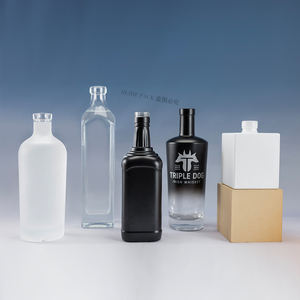 Botellas de Vidrio para Alcohol de 750 ml/75 cl, Diseño Nuevo, Color Blanco Transparente, Negro Mate y Degradado, <span class=keywords><strong>Precio</strong></span> de Fábrica, Proveedor y Fabricante - Product Image 6