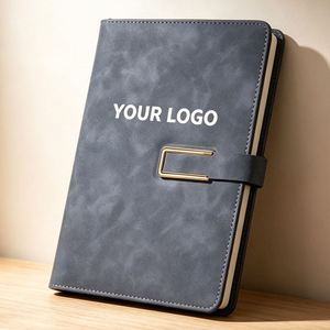 Wholesale Custom Brand Printed Pu Leather <b>A5</b> for Promotional Business Event Gift Office Notebook Logo - Product Image 1
