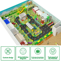 Custom Soft Games Sim City Indoor Playground Equipment Kids Birthday Party Station con Role Play House and Town