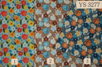 Tissu 100% Coton Respirant à Motif Floral 40S40S Léger Imprimé Fleurs Teal Foncé pour la Confection de Costumes, Robes, Jupes et Vêtements