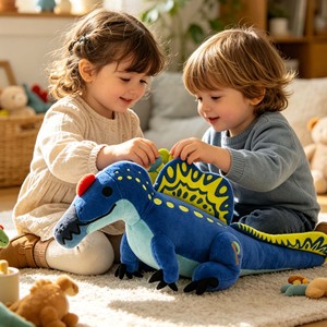Peluche de Dinosaurio <span class=keywords><strong>Estegosaurio</strong></span> con Alas de Mariposa Personalizadas, Juguete de Peluche Suave y Realista, Juguete Coleccionable, Decoración de Habitación, Juguete Interactivo - Product Image 5