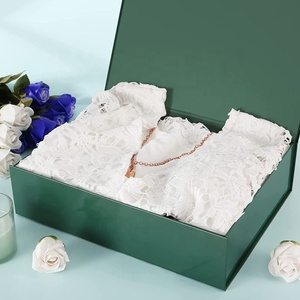 Personalized UV Coated Sponge Lined Self Erecting <b>Magnetic</b> Folding Rigid Cardboard <b>Box</b> for Clothing & Socks Packaging - Product Image 2