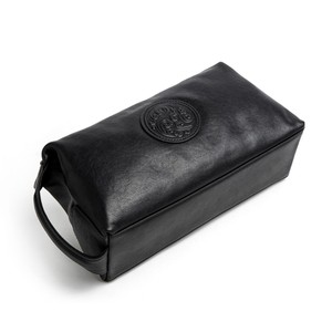 Bolso de mano para hombre, piel de vaca curtida vegetalmente, gran capacidad, bolso de viaje de negocios, estampado geométrico en relieve - Product Image 3