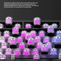 Keyboard Mekanik Nirkabel Tiga Mode Weikav WK75 Terbaru, Custom 4000 MAh RGB Hot-swappable Gaming Keyboard