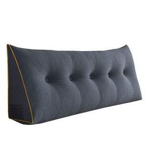 Cuscino da lettura triangolare DS Large Bolster testiera supporto <span class=keywords><strong>per</strong></span> il posizionamento dello schienale cuscino a cuneo ciniglia Full Size - Product Image 1