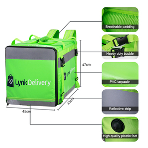 Sac à dos isotherme pour aliments de grande taille, imperméable, personnalisé, pour moto, pizza, livraison - Product Image 6