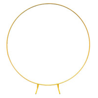 Accessoires de mariage, arche circulaire en fer forgé, fond de scène, porte à fleurs à tige unique, étagère de mariage en plein air, pelouse, Chine