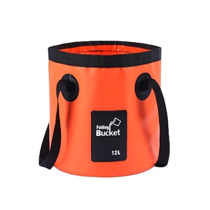 Seau pliable en PVC imperméable portable pour le <span class=keywords><strong>camping</strong></span> en plein air, la pêche, la randonnée, le lavage - Product Image 5