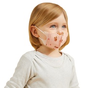 S&J High Quality Soft Touch 3 Ply Kids Disposable Face Mask Cartoon Printed Flower Pattern 3D Baby Mask
