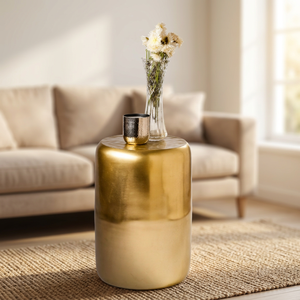 AK Brass High Quality Round Metal <b>Side</b> <b>Table</b> in <b>Gold</b> Finished Luxury <b>Table</b> For Hotel Interior Decor Furniture - Product Image 3