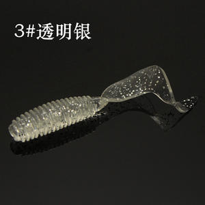 Vente en gros 5cm 6cm 7cm 1.2g 2g 3g PVC leurre artificiel souple pour la pêche au ver leurre souple pour prédateurs - Product Image 6