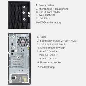 En Stock, Estación de Trabajo Gráfica <span class=keywords><strong>Lenovo</strong></span> ThinkStation P3 Gen2 Tower, Procesador Intel Ultra 5/7/9, Computadora para Renderización de Video - Product Image 6