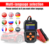 Probador de Baterías Personalizable, Analizador de Sistemas Eléctricos KONNWEI KW218, Herramienta de Diagnóstico Profesional para Baterías de Automóviles