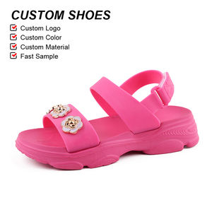 Sandali da spiaggia OLICOM personalizzabili con logo, alla moda, per bambine, casual, con punta aperta, traspiranti, antiscivolo, leggeri. - Product Image 1