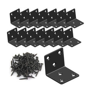 Soporte Metálico Resistente Personalizado TZR OEM, Soporte de Esquina en Forma de L de Acero con Recubrimiento de Polvo Negro para Estantes Flotantes - Product Image 6