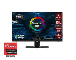 MSI MPG321UR-QD 32inch màn hình chơi game phẳng với 144Hz Tốc độ làm mới 143% sRGB Hỗ trợ đồng bộ hóa thích ứng FreeSync AMD được sử dụng để chơi game