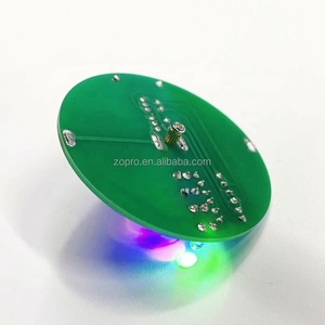 Kit de Práctica de Soldadura con LED Giratorio de Escritorio y Luces de Colores Intermitentes, Divertido Proyecto de Soldadura Electrónica DIY - Product Image 4