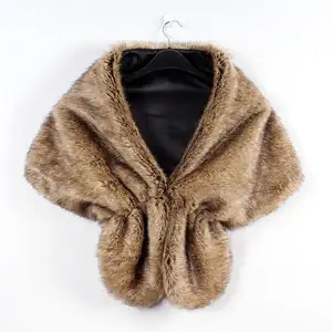 Fur Faux Winter Bolero Women Bridal Shawl Wedding Cape In Stock Cloaks Coat Jacket For Evening Party