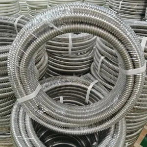 Tubería de acero inoxidable corrugado tubería de metal flexible para agua