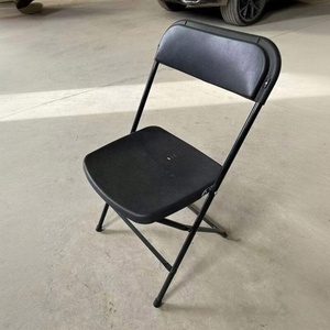 Chaises pliantes en acier noir empilables pour l'extérieur, en gros, <span class=keywords><strong>pas</strong></span> chères, pour les événements, chaises pliantes et empilables - Product Image 2