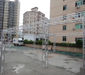 Soporte de armazón de aluminio para eventos portátil 400x400mm DJ Box Roof Truss - Product Image 2